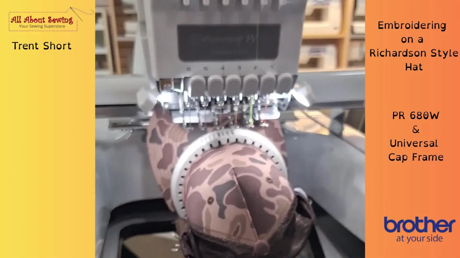 Brother PR 680W Richardson Hat Embroidery That Doesn’t Drift: The Universal Cap Frame “Pop-On” Method (Plus the Template Trick)