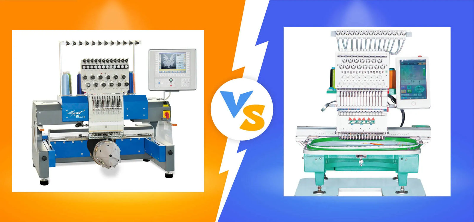 ZSK Sprint 7 vs Feiya CTF1501 The Detailed Comparison of Embroidery Machines