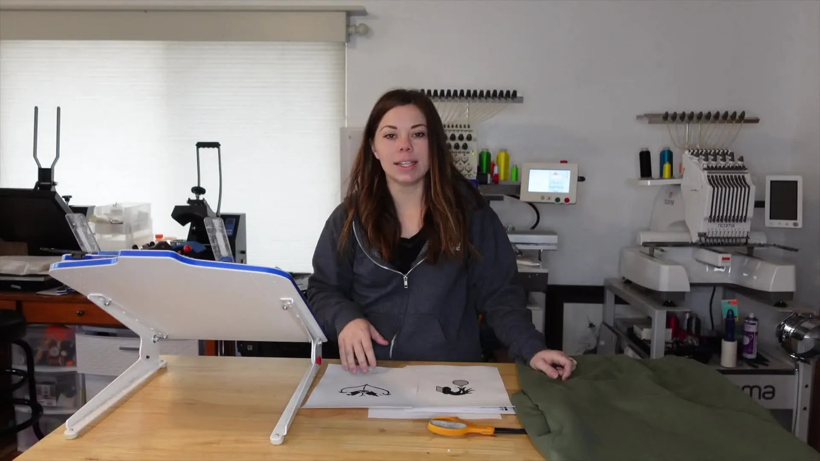 How to Embroider a Grinch Sweatshirt on a Ricoma TC (Face + Sleeve, Step by Step)