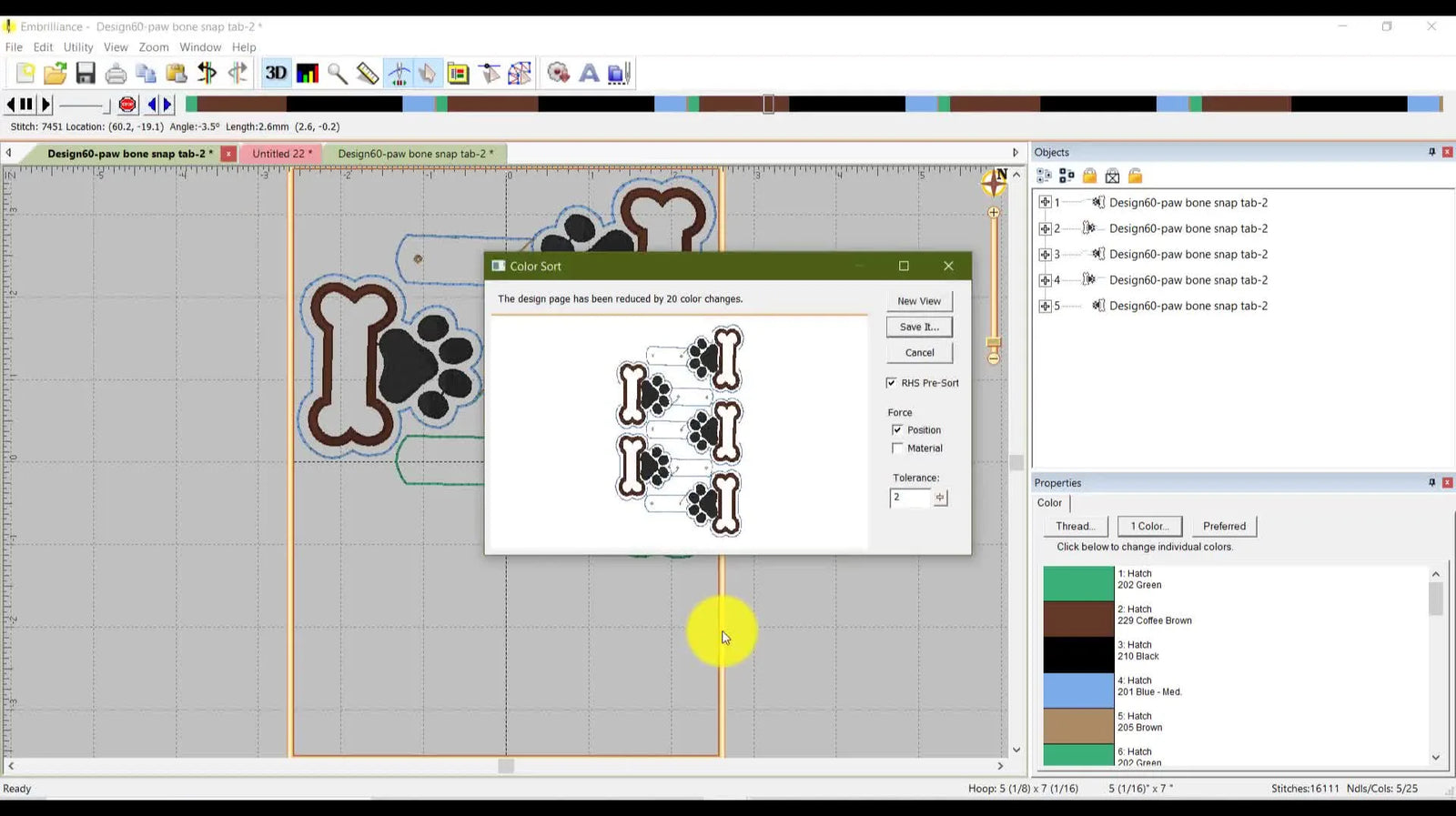 Stop Wasting Thread Changes: Color Sort + Object Reordering in Embrill ...