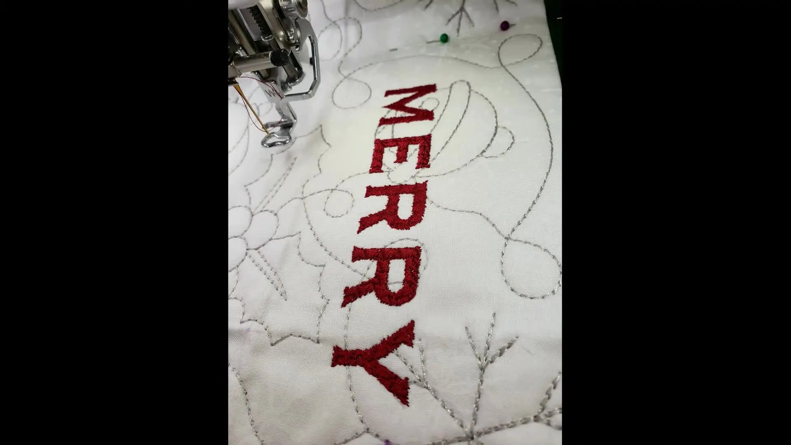 Stop the Panic: Nailing Merry Christmas Placement on a Brother 8x12 Hoop (Even When the Basting Step Is Wrong)
