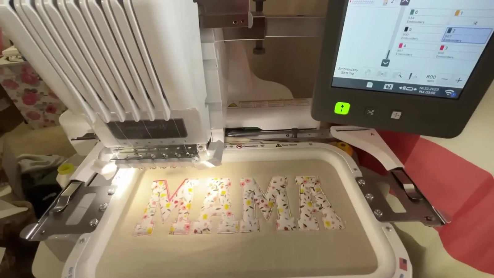 The No-Panic Way to Stitch a “MAMA” Appliqué Sweatshirt on a Brother PR680W (and Trim It Without Ruining the Garment)