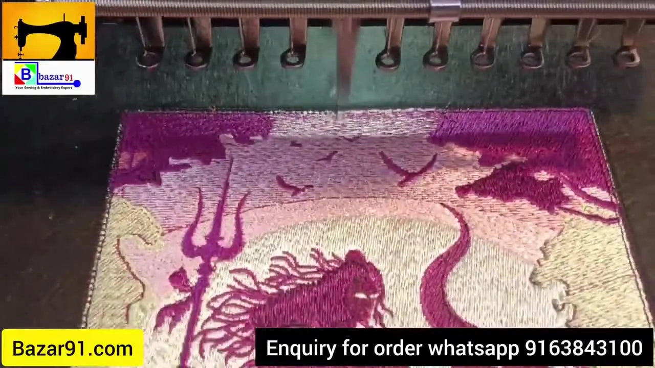 Lord Shiva Machine Embroidery: A Step‑by‑Step Walkthrough of a Multi‑Needle Masterpiece