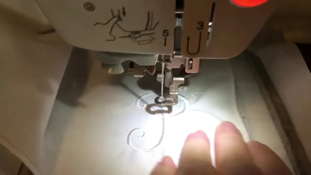 Heirloom Napkin Monograms on a Brother HE1: The Floating Trick That Saves Your Fabric (and Your Nerves)