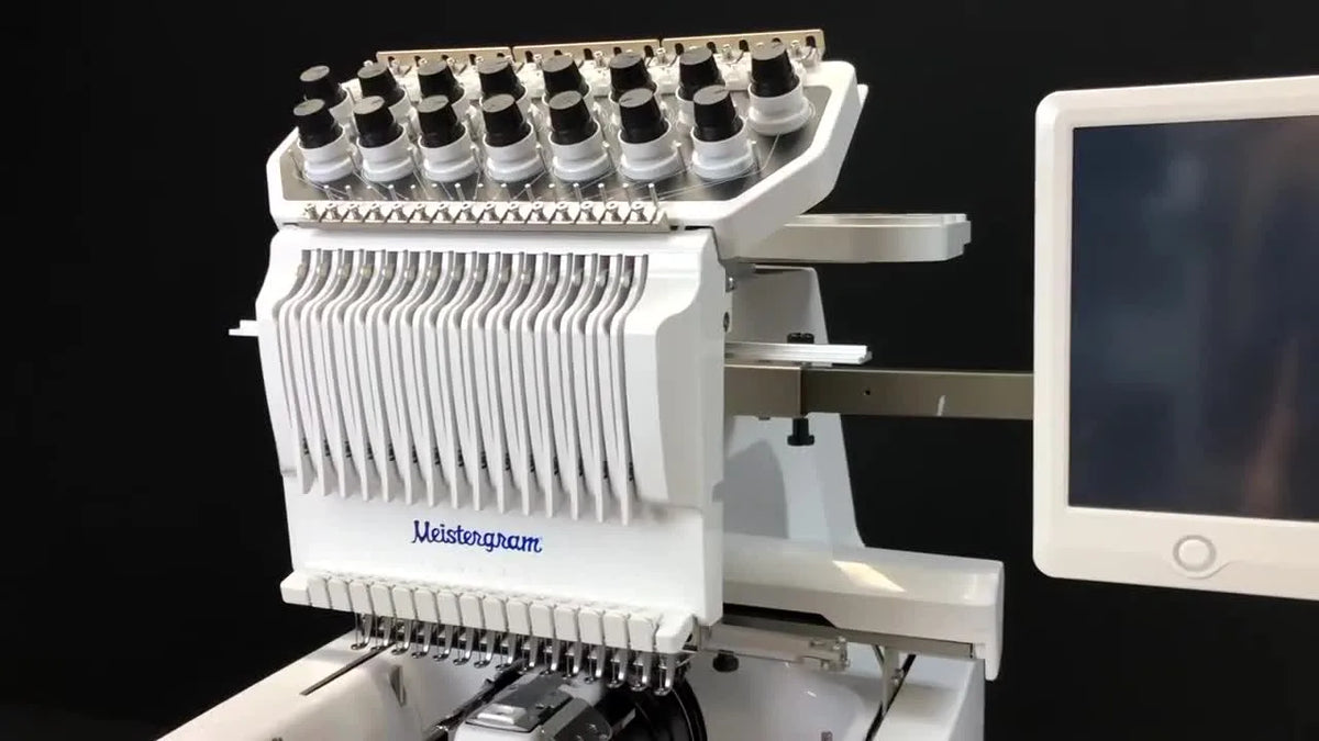 Meistergram PR1500 embroidery machine overview