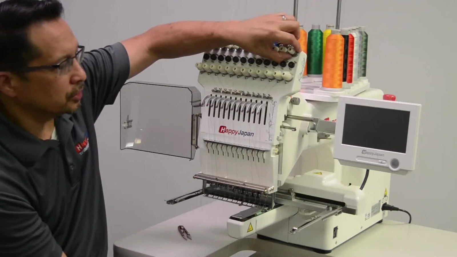 The 5-Minute “Ready Condition” Routine for a 12-Needle HappyJapan Embroidery Machine (and Why It Prevents 80% of Bad Starts)