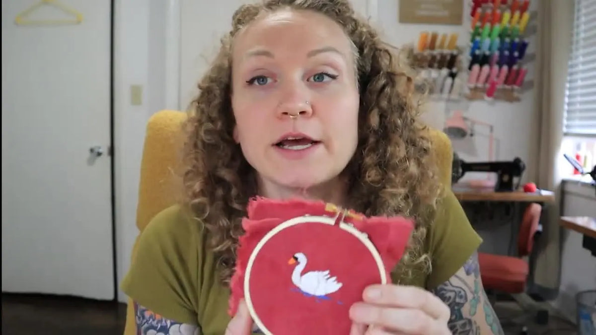 Miniature Swan Embroidery Tutorial for Beginners