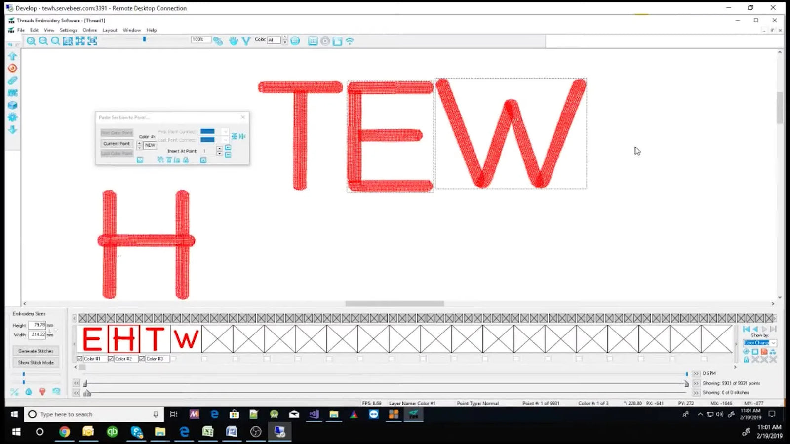 Stop Fighting Single-Letter Files: Import, Line Up, and Export a Clean Tajima DST in Threads Embroidery Software