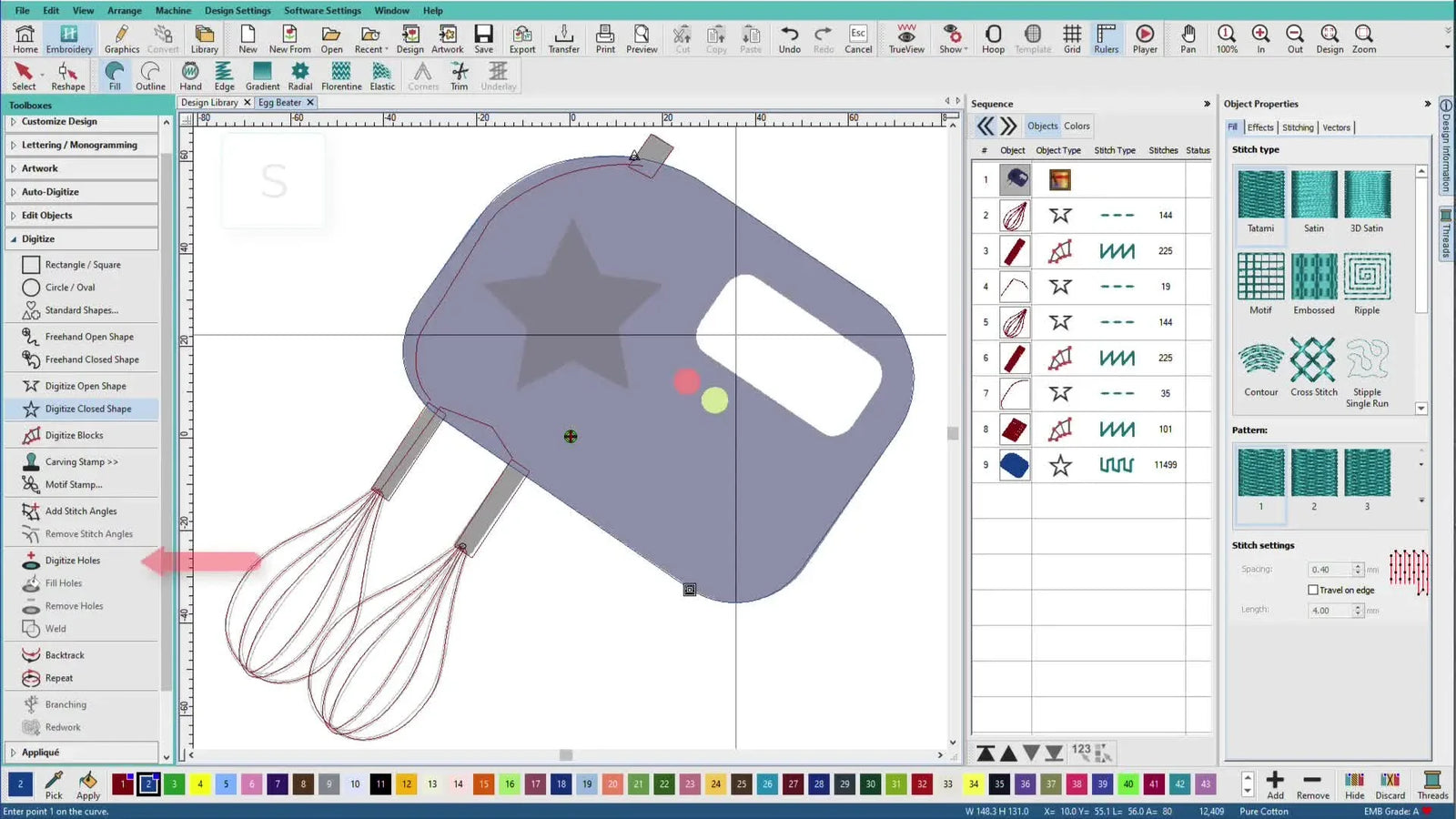 Manual Digitizing in Hatch 3 Without the Headaches: From PNG Artwork to Clean Stitches (and a Better Stitch-Out)