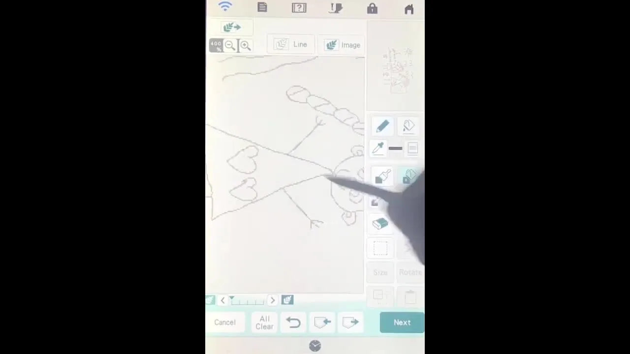 Förvandla en teckning till broderifil med Brother My Design Center – steg för steg