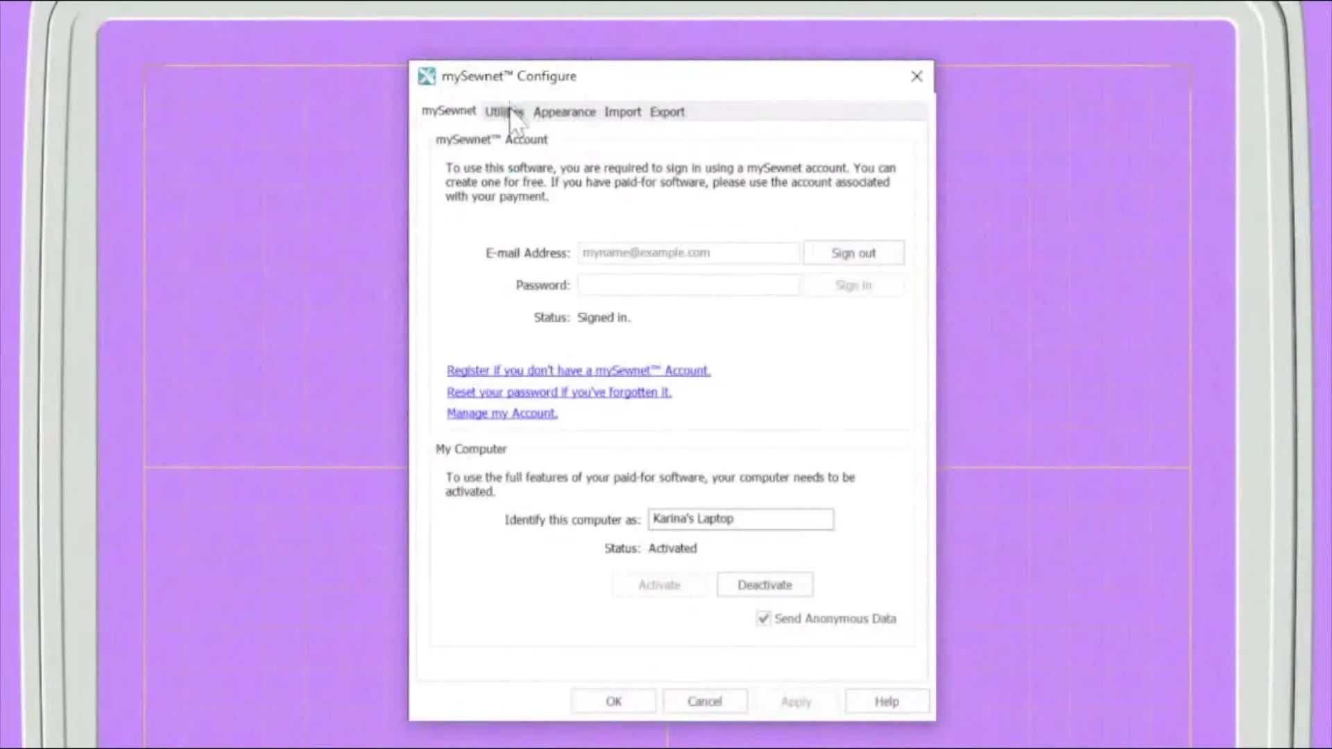 mySewnet Configure Utilities Tab: The Calm, Proven Fix for Updates, Co ...