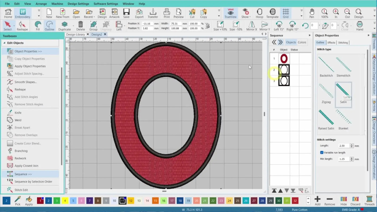 Hatch Embroidery 3 “Donut” Shapes That Actually Sew Clean: Remove Overlays + Manual Pull Compensation That Stops Gaps