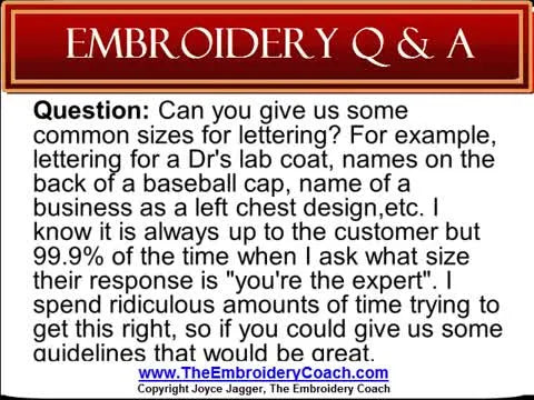 Stop Guessing Lettering Sizes: The 1/2-Inch & 3/4-Inch Rules for Lab Coats, Caps, and Left-Chest Embroidery