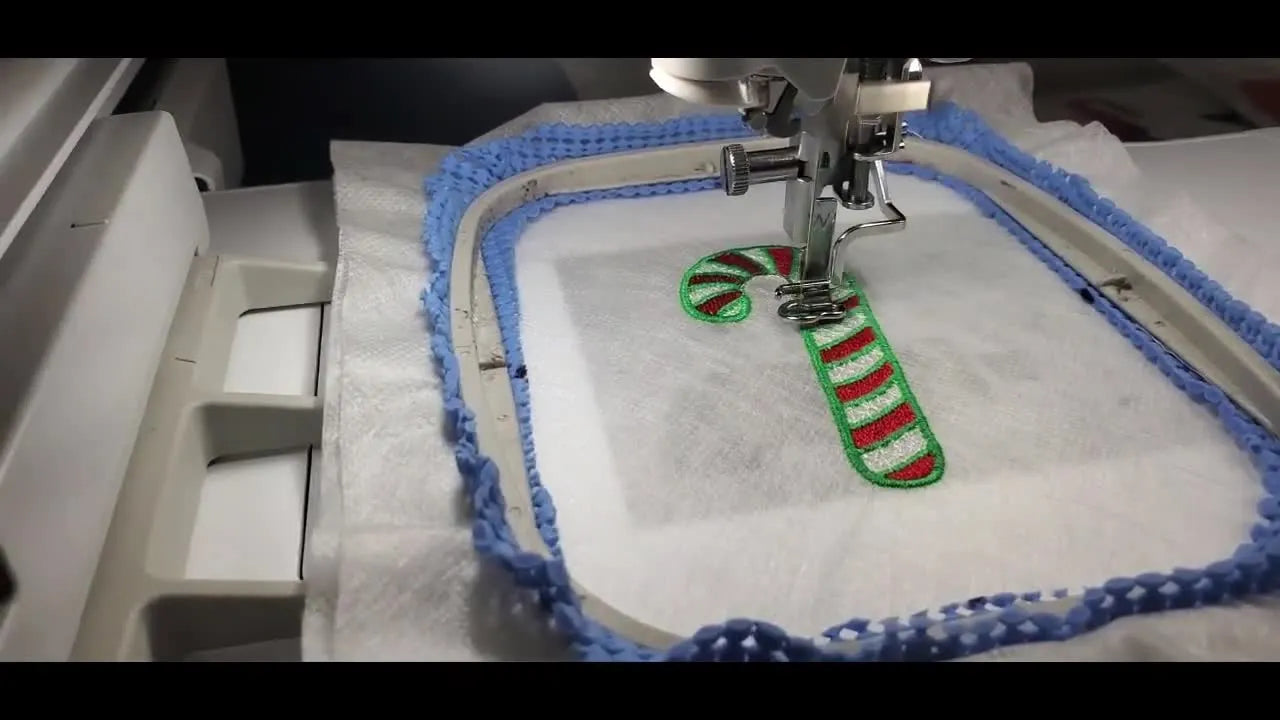 FSL Candy Cane Gift Tag & Earrings: The Stitch-Order Rules and Stabilizer Setup That Keep Lace From Falling Apart