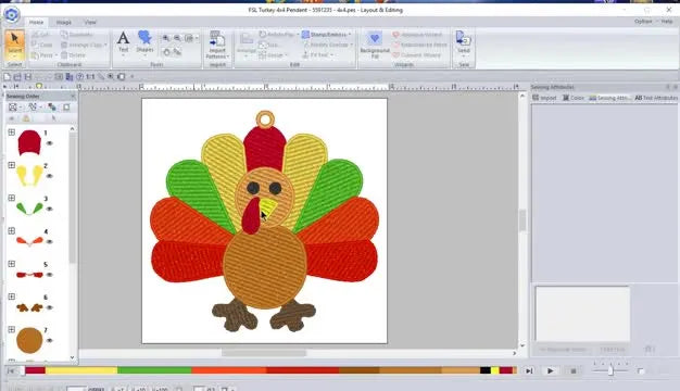 Stop the “Shadowy Feathers”: Palette 11 Stitch Sequence Rules for FSL Turkey Earrings (and the Color-Sort Trap That Ruins Lace)