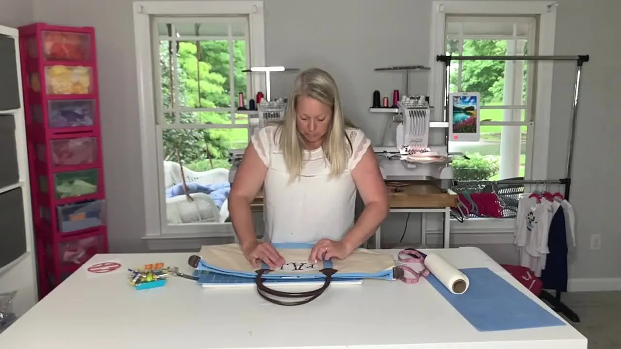 Monogramming Heavy Canvas Tote Bags Without the Hooping Headache (Fast Frames + the Inside-Out Single-Needle Hack)
