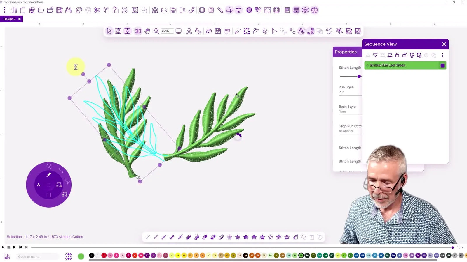 Manual Satin + Run vs Imported SVG in Hatch/Wilcom: The Laurel Wreath Workflow That Actually Saves Trims (and Your Sanity)