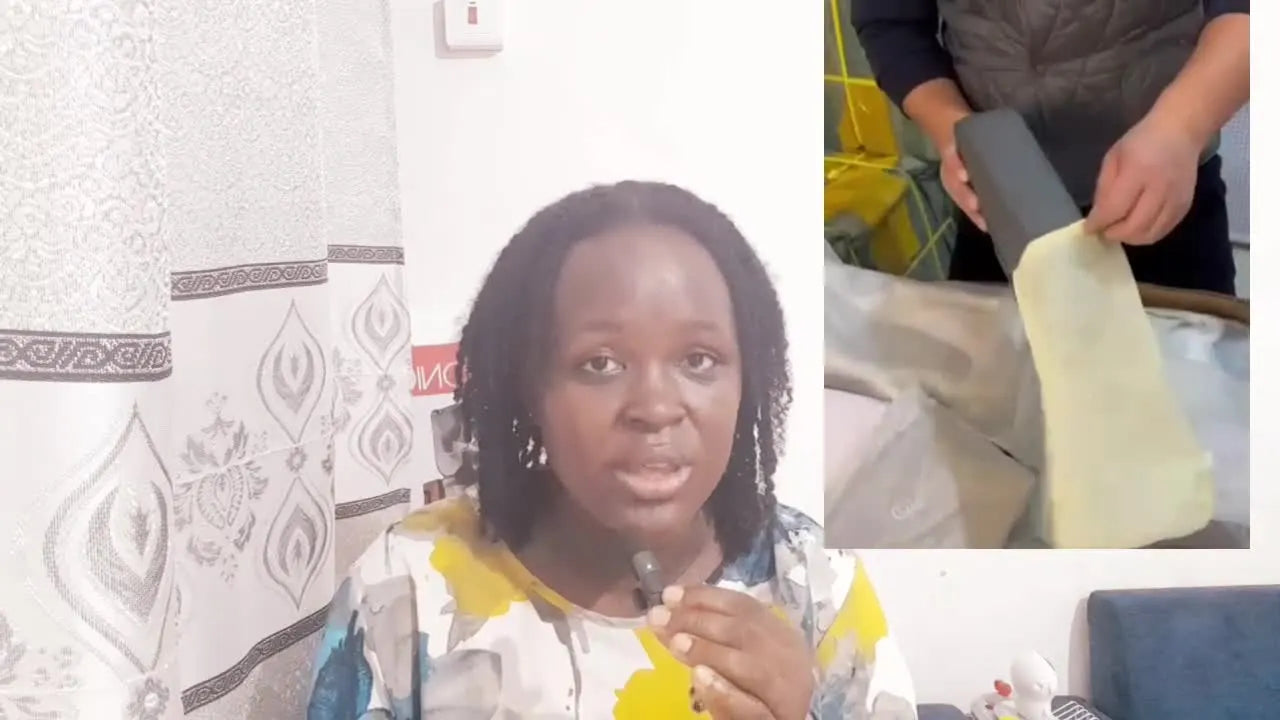 A display wall filled with various types of handbags in different colors and styles.