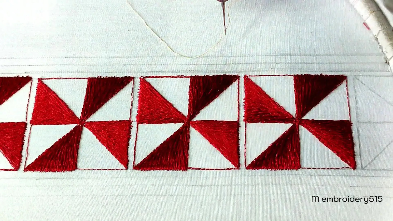 Mastering Geometric Machine Embroidery: A Step-by-Step Border Tutorial