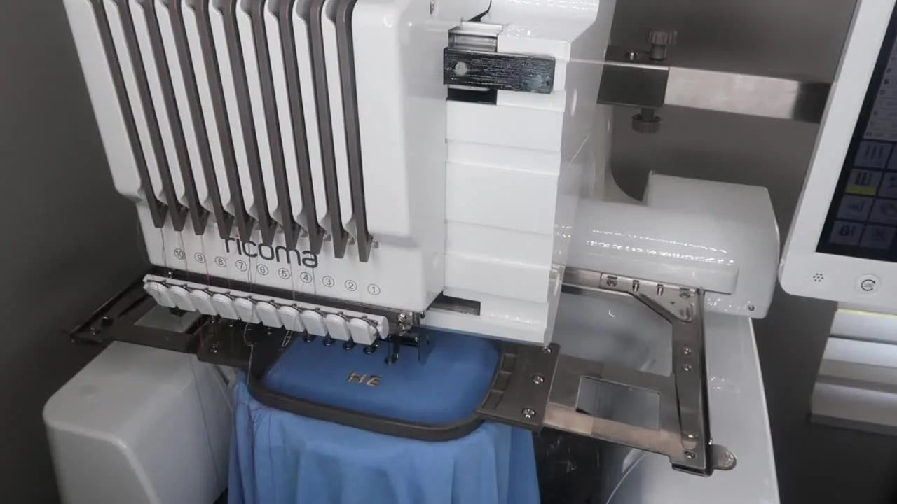 Your First Ricoma EM-1010 Run Without the Panic: USB Load, Hoop “E” Setup, Trace Checks—and How to Not Sew a Shirt Shut