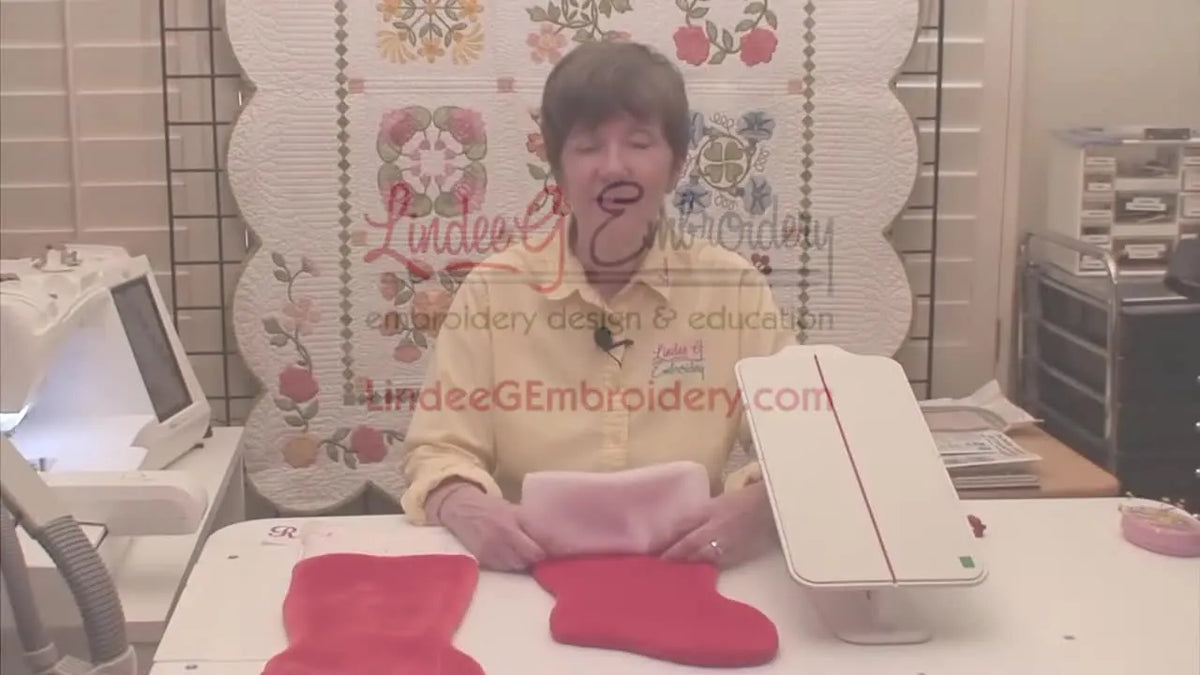 Flawless Monograms on Fuzzy Stockings: The Floating Embroidery Method Explained