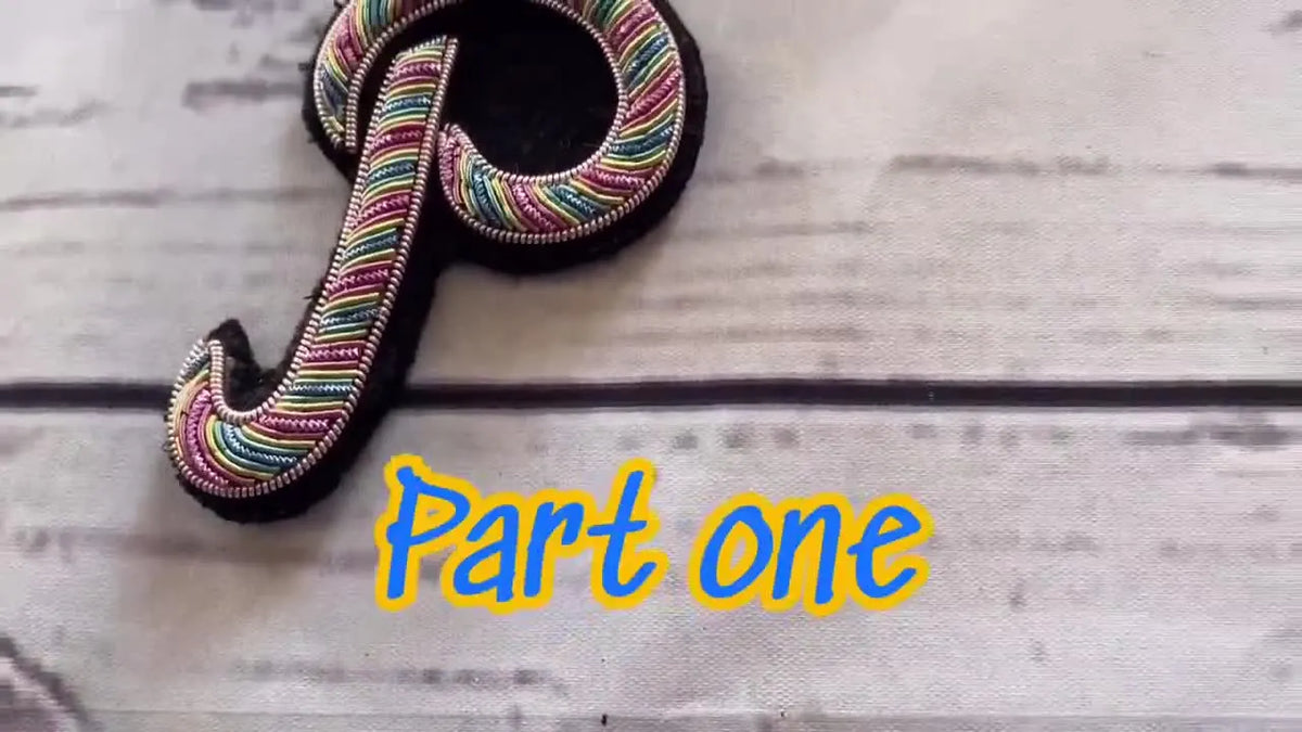 Goldwork Letter Embroidery: A Beginner’s Guide to Pearl Purl Outlines