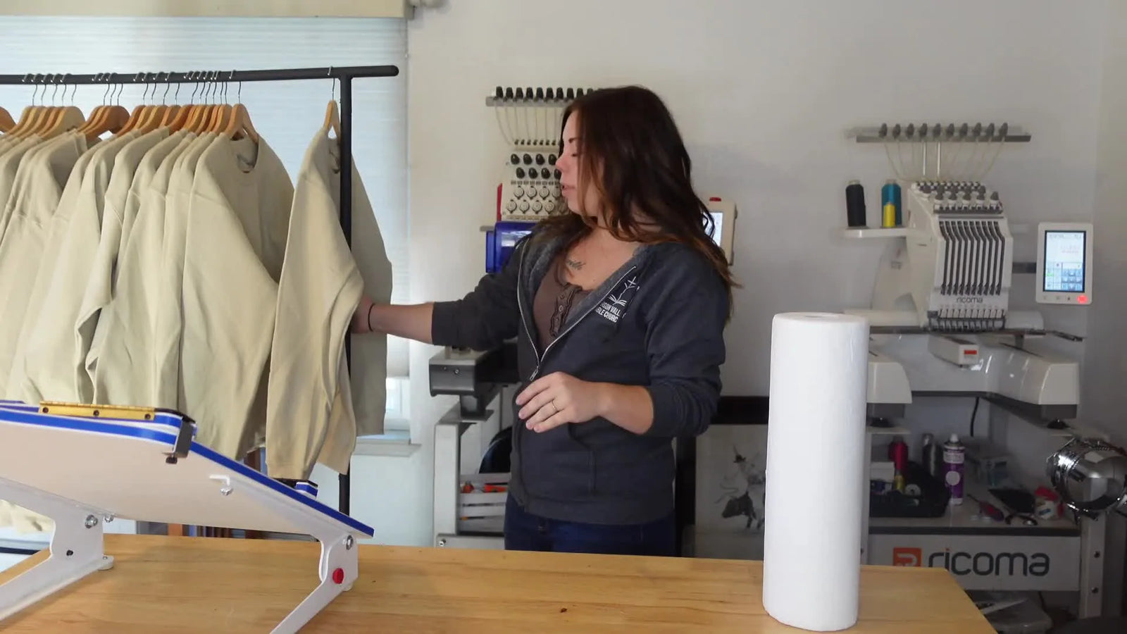 Embroidery & Heat Press Workflow: From Hooping to Finished Hoodies