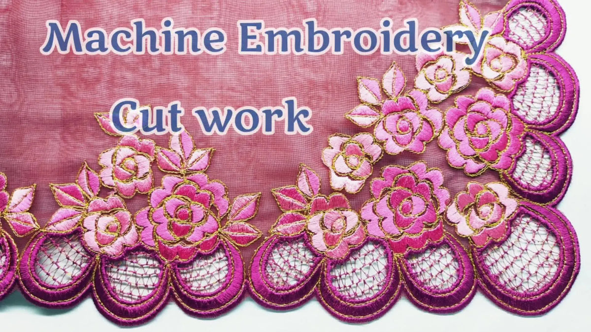 Machine Cutwork Mastering Machine Embroidery Cutwork: A Step-by-Step Floral Tutorial ...