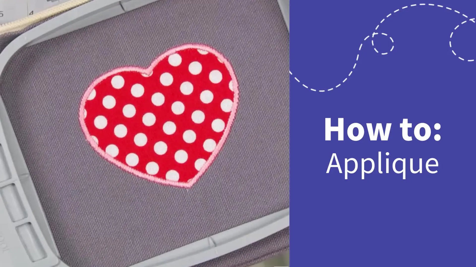 Appliké egyszerűen: szív minta beépített keretekkel a Baby Lock Array gépen