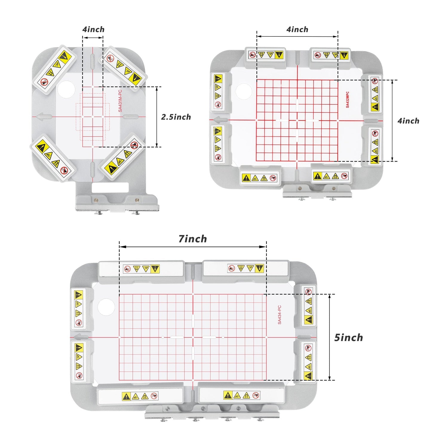 Magnetischer Stickrahmen (Langstabmagnete) für Brother SE700 SE600 PE545 PE550D usw. Innovis Stickmaschine