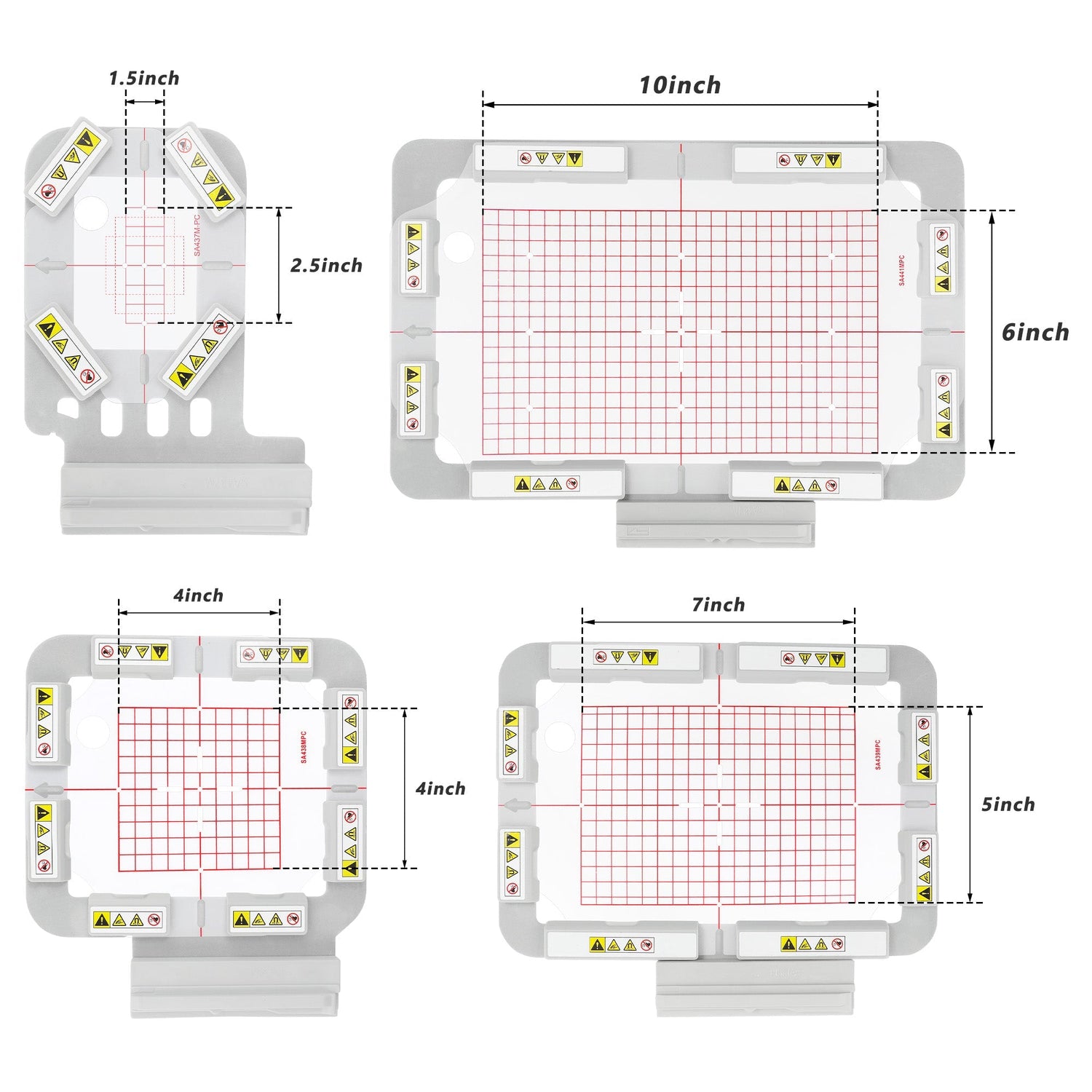 Magnetischer Stickrahmen (Langstabmagnete) für Brother NQ1700E NQ1600E VM5200 VE2300 usw. Innov-is BabyLock Stickmaschine