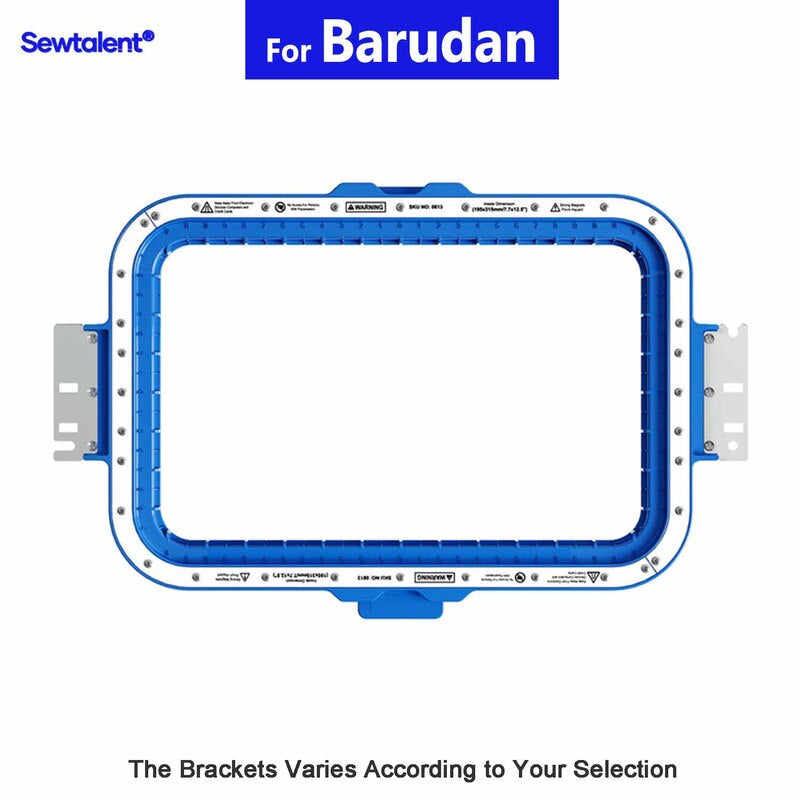 Magnetic embroidery hoop for Barudan embroidery machines
