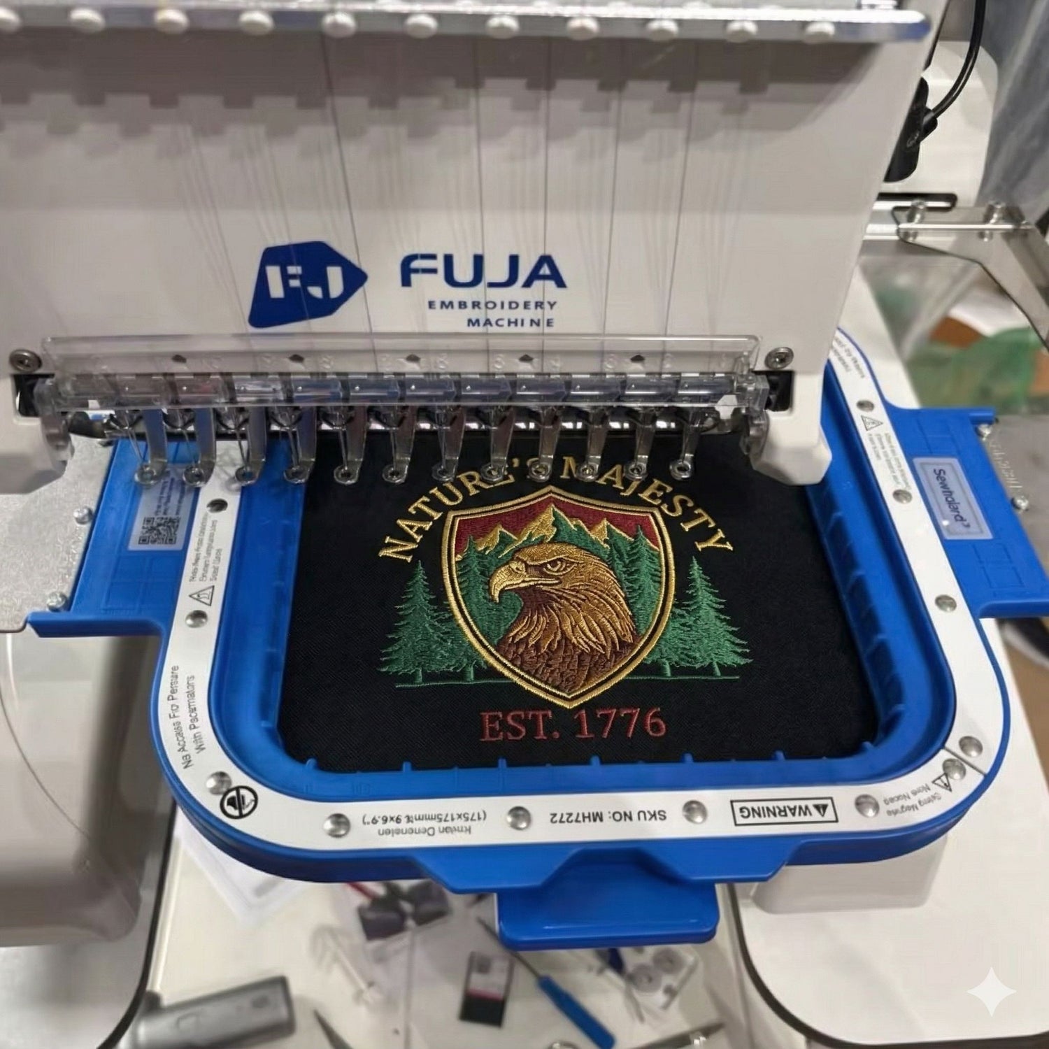 Sewtalent Magnetic Hoops fit for Only FUJA FJ-100 / FJ-1201S Embroidery Machine