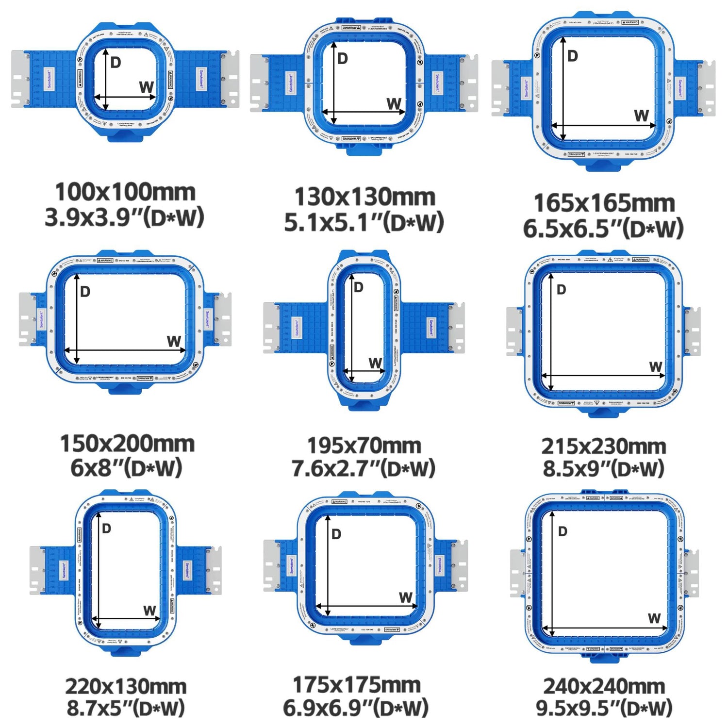 Magnetic Hoops for embroidery machines
