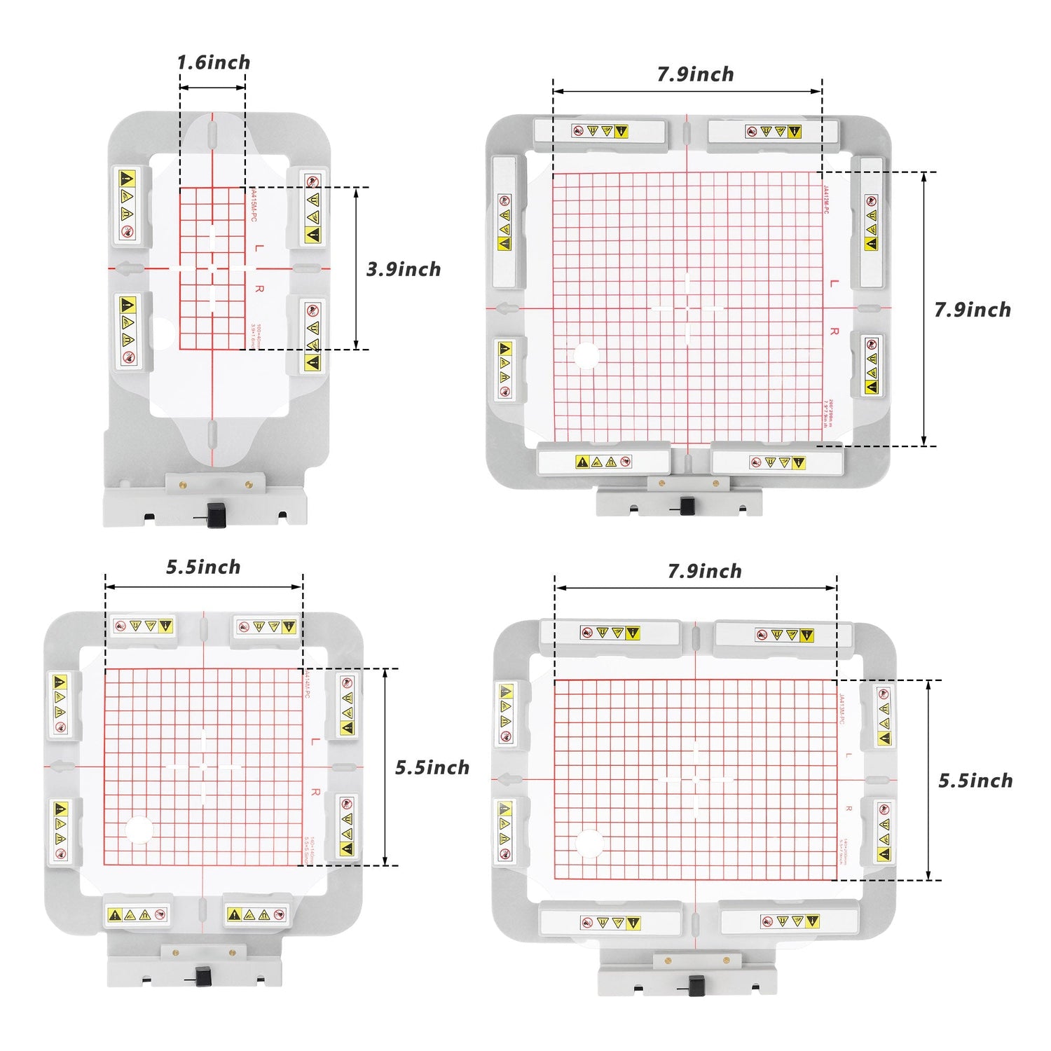 Magnetischer Stickrahmen (Langstabmagnete) für Janome MC 500E 400E 550E usw. Elna Expressive 830 830L Stickmaschine