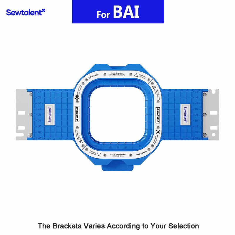 Magnetic embroidery hoop for BAI embroidery machines