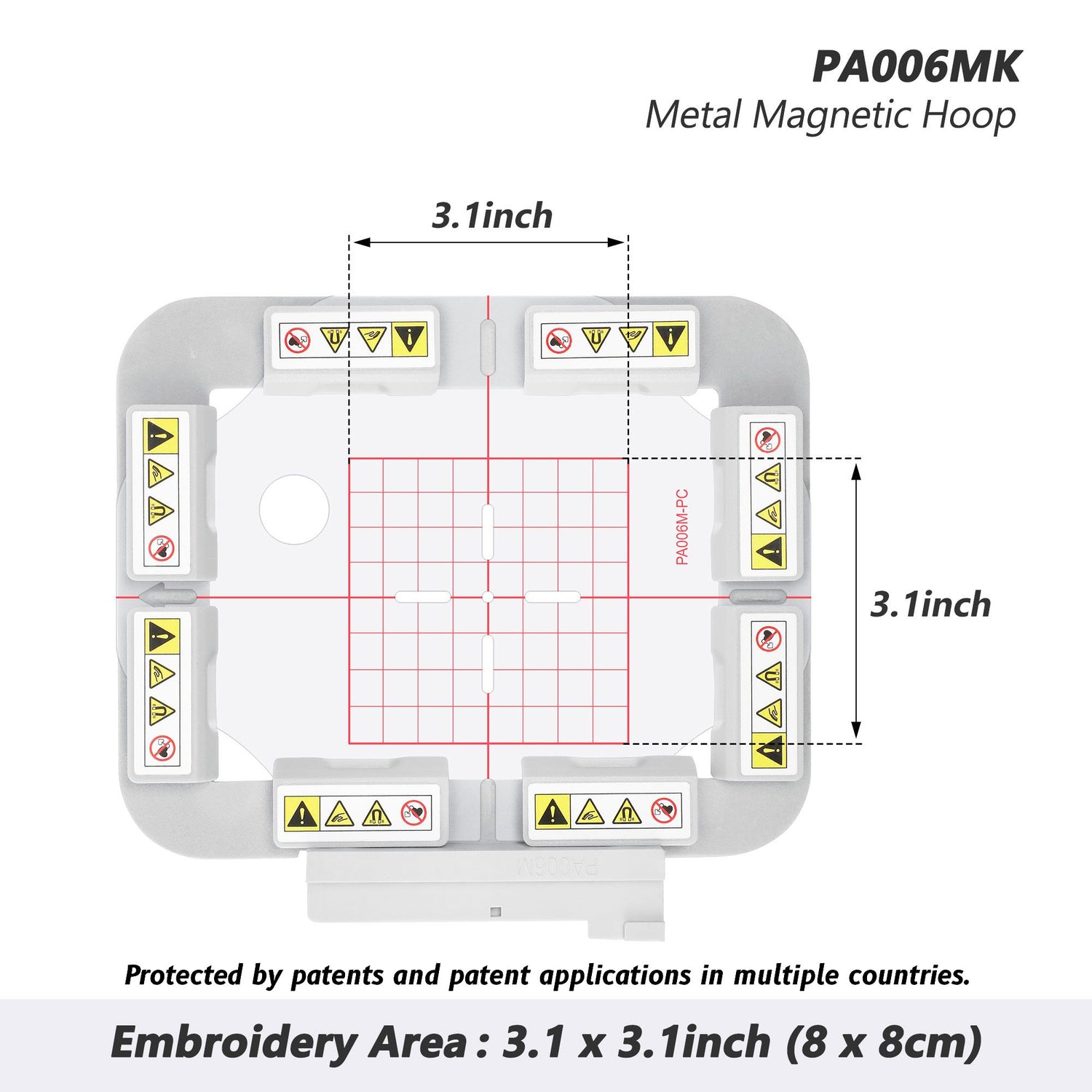 Magnetischer Rahmen für Brother XV8500D XE1 XP1 usw. Babylock Destiny Solaris Stickmaschine