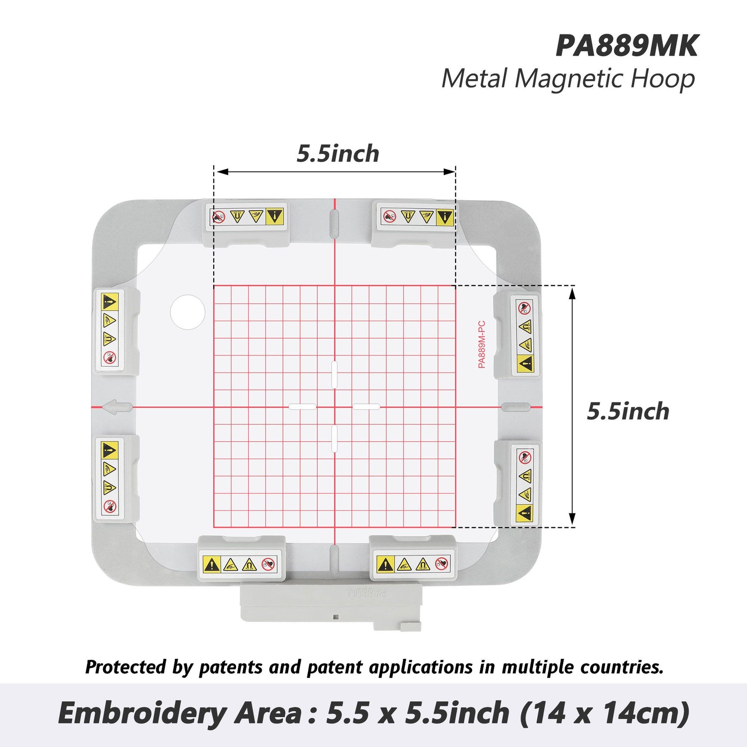 Magnetischer Rahmen für Brother XV8500D XE1 XP1 usw. Babylock Destiny Solaris Stickmaschine