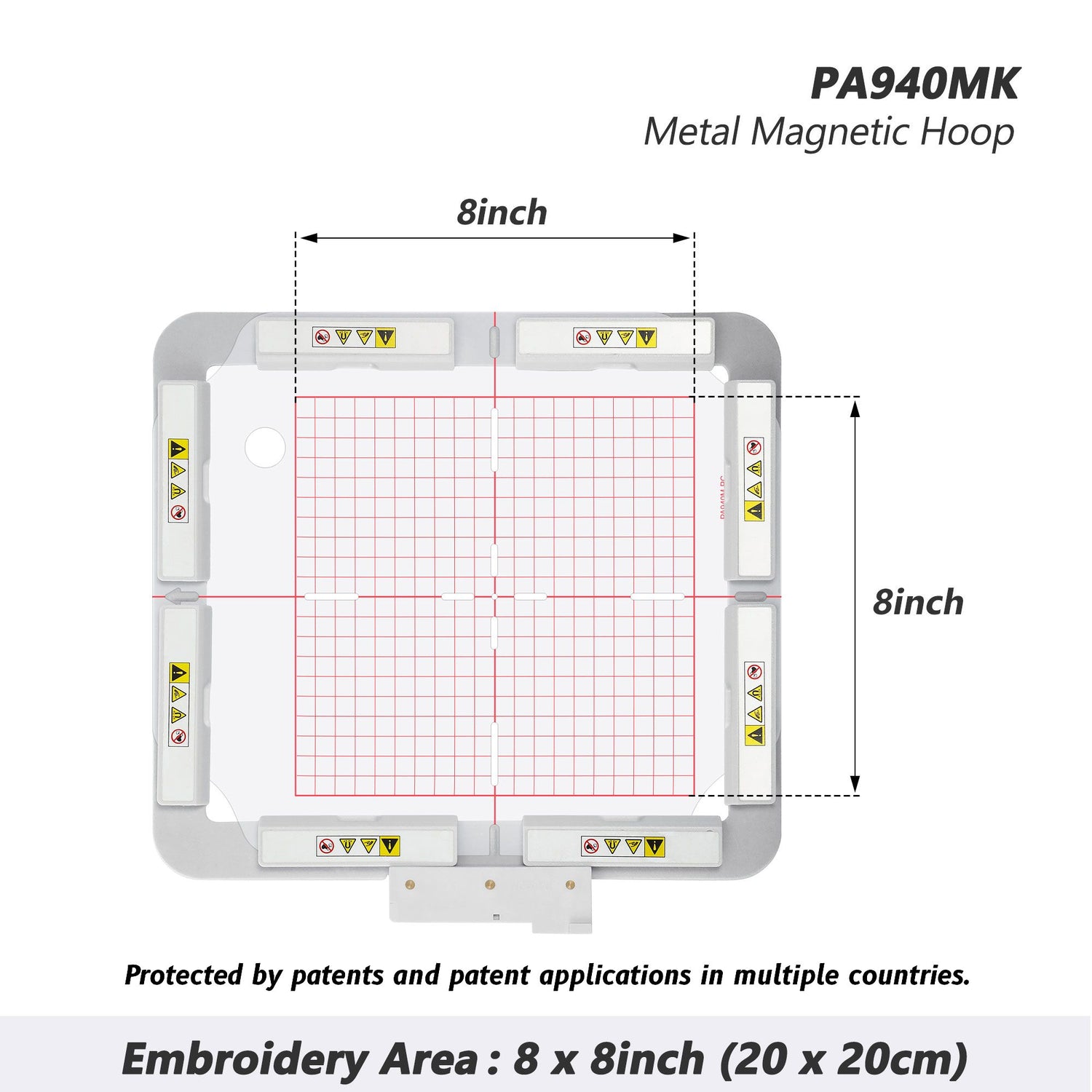 Magnetischer Rahmen für Brother XV8500D XE1 XP1 usw. Babylock Destiny Solaris Stickmaschine