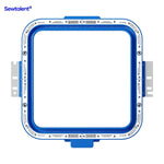 Magnetic hoops for embroidery machines