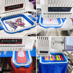 Magnetic embroidery hoop and embroidery hooping station for sale