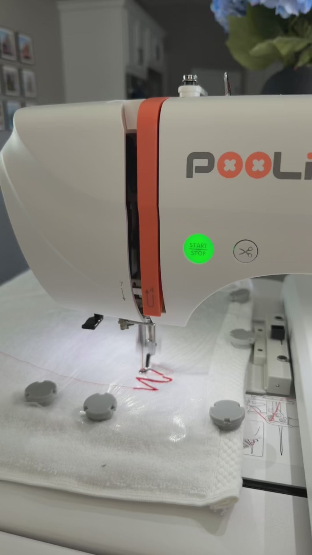 Magnetischer Stickrahmen (Langstabmagnete) für Janome MC 500E 400E 550E usw. Elna Expressive 830 830L Stickmaschine